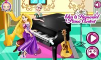 Эльза и Рапунцель играют на пианино (Elsa and Rapunzel play the piano)