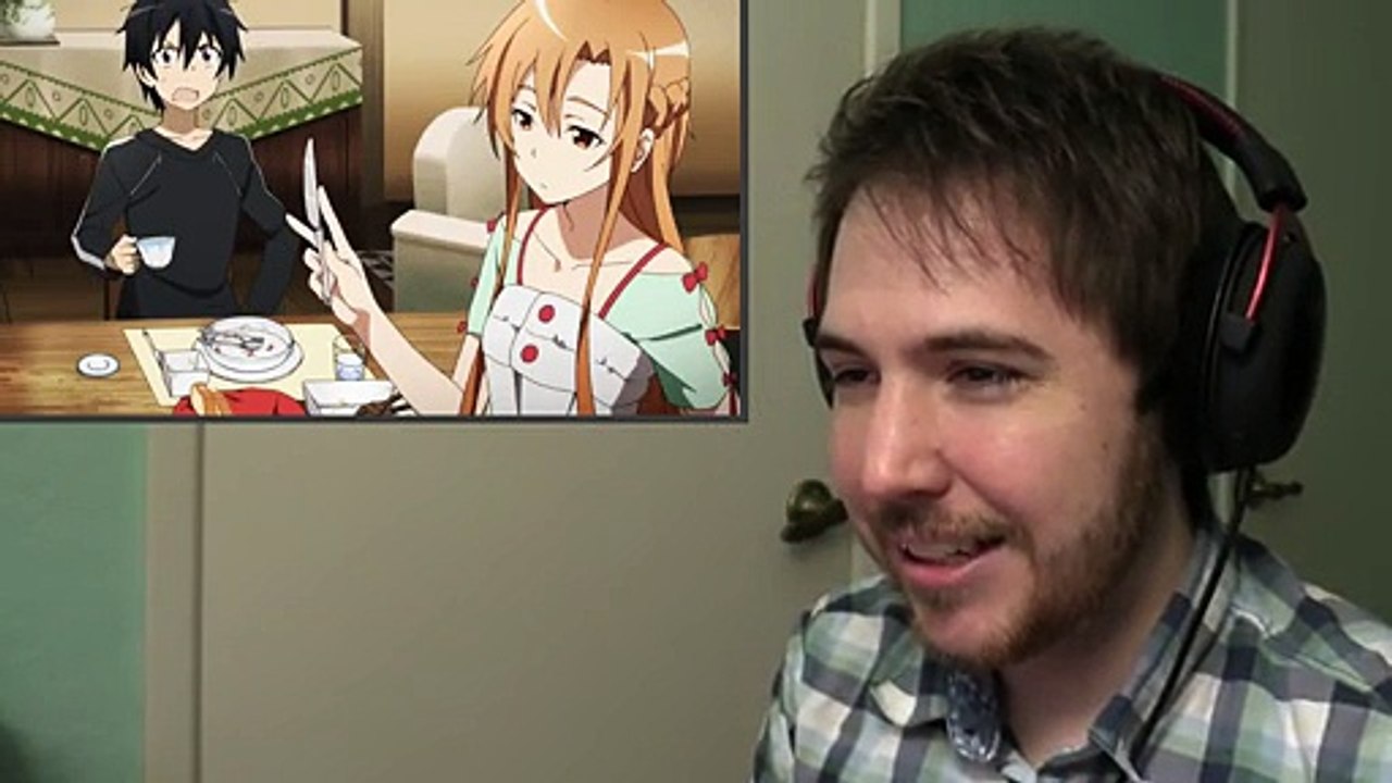 ASUNAS AGGRESSIVE SEDUCTION - Noble Reacts to SAO Abridged Parody: Episode 08