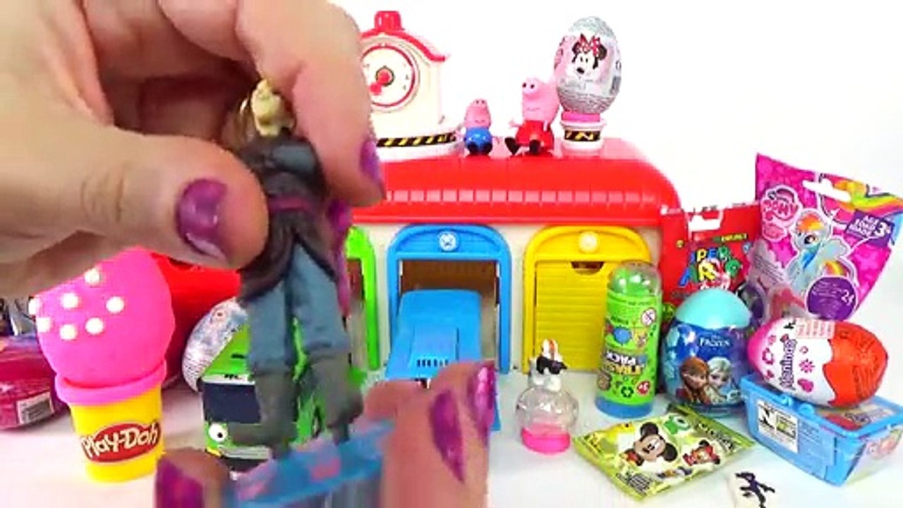 Peppa Pig e George no Parque Ovos Surpresas Massinha Play Doh Galinha Pintadinha Frozen Di