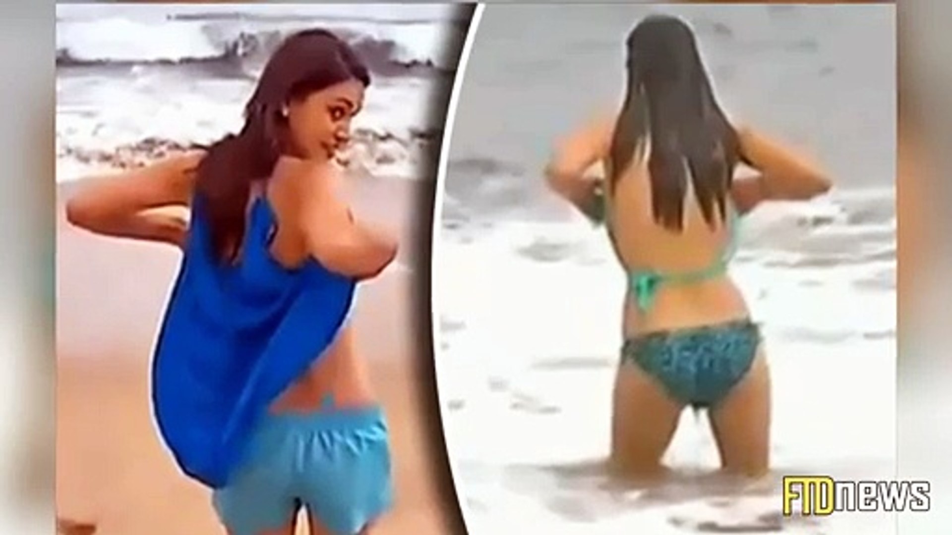 Hot News Reporters Top Falls Off Live On TV - Dailymotion Video
