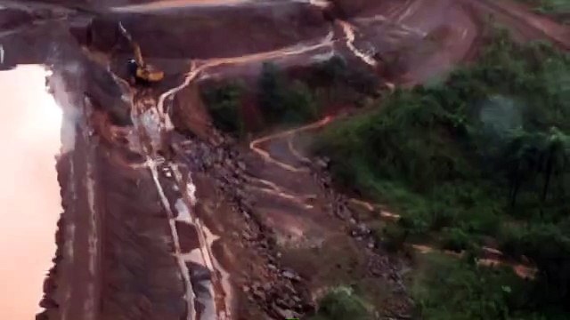 Chuvas podem ter causado erosão e deslizamento de terra em terreno de mineradora