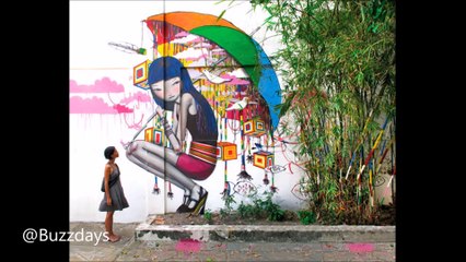 Seth, un artiste qui transforme des vieux bâtiments en oeuvres d'art