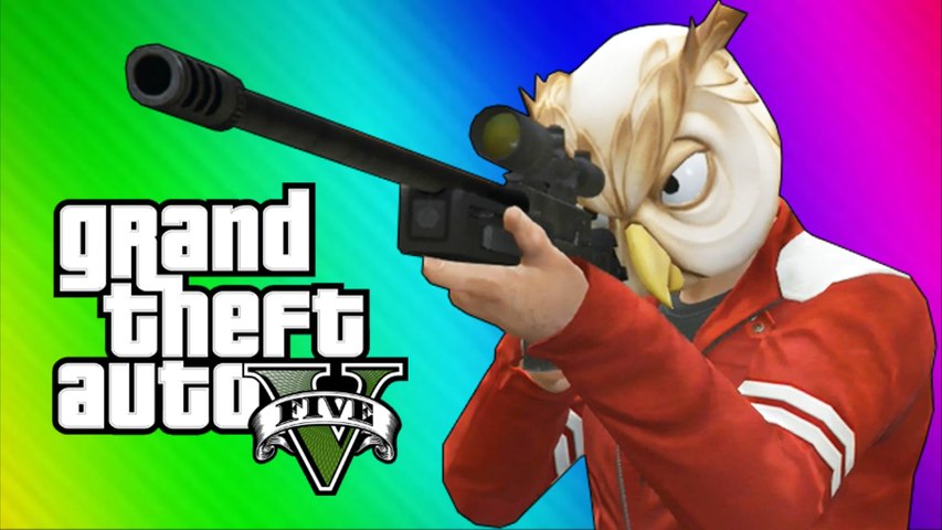 GTA 5 Next Gen Funny Moments - Sniper Montage, Treehouse, Glitches, Bank Robbery!