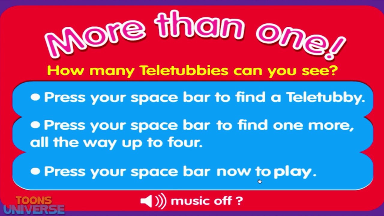 Teletubbies More Than One Game for Children