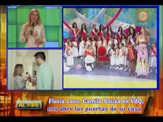 Flavia Laos Camila Souza en VBQ abre las puertas de su Casa