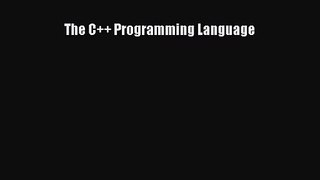 The C++ Programming Language [PDF] Full Ebook