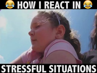 how to react in stressful situations