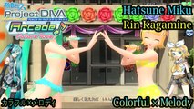 Project Diva- Arcade Future Tone- Hatsune Miku & Rin Kagamine- Colorful × Melody (HD)
