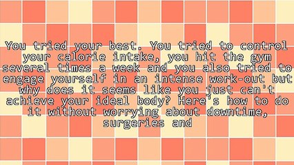 Great Looking Body: A Fat Freezing Procedure