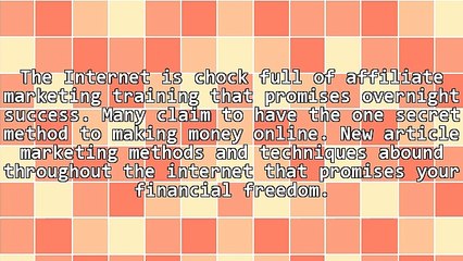 Affiliate Marketing Training for Newbie Affiliates