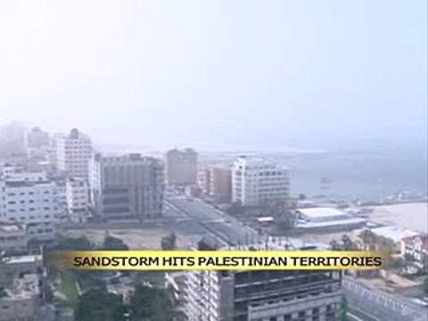 Sandstorm hits palestinian territories 2016