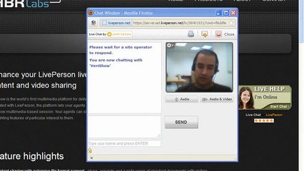 VeriShow for LivePerson - One-way video with content sharing