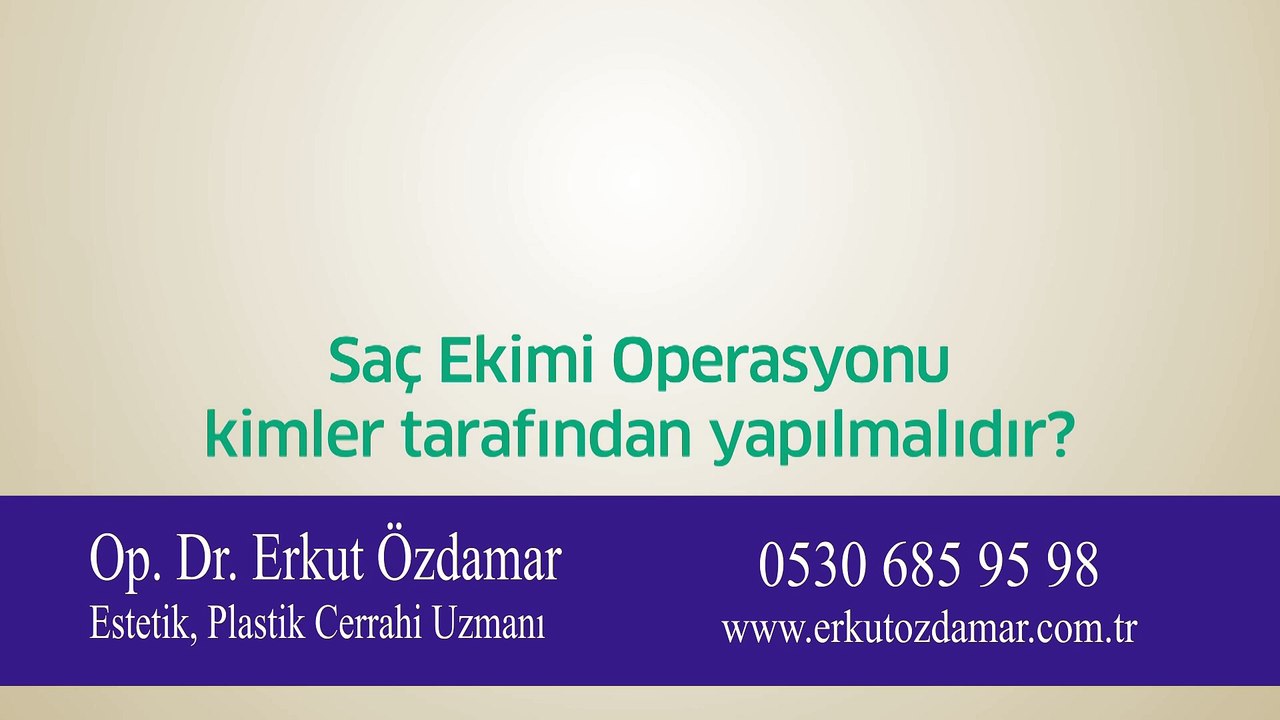 Saç ekimi kimler tarafından yapılmalıdır?