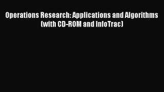 [PDF Download] Operations Research: Applications and Algorithms (with CD-ROM and InfoTrac)