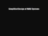 [PDF Download] Simplified Design of HVAC Systems [Read] Online