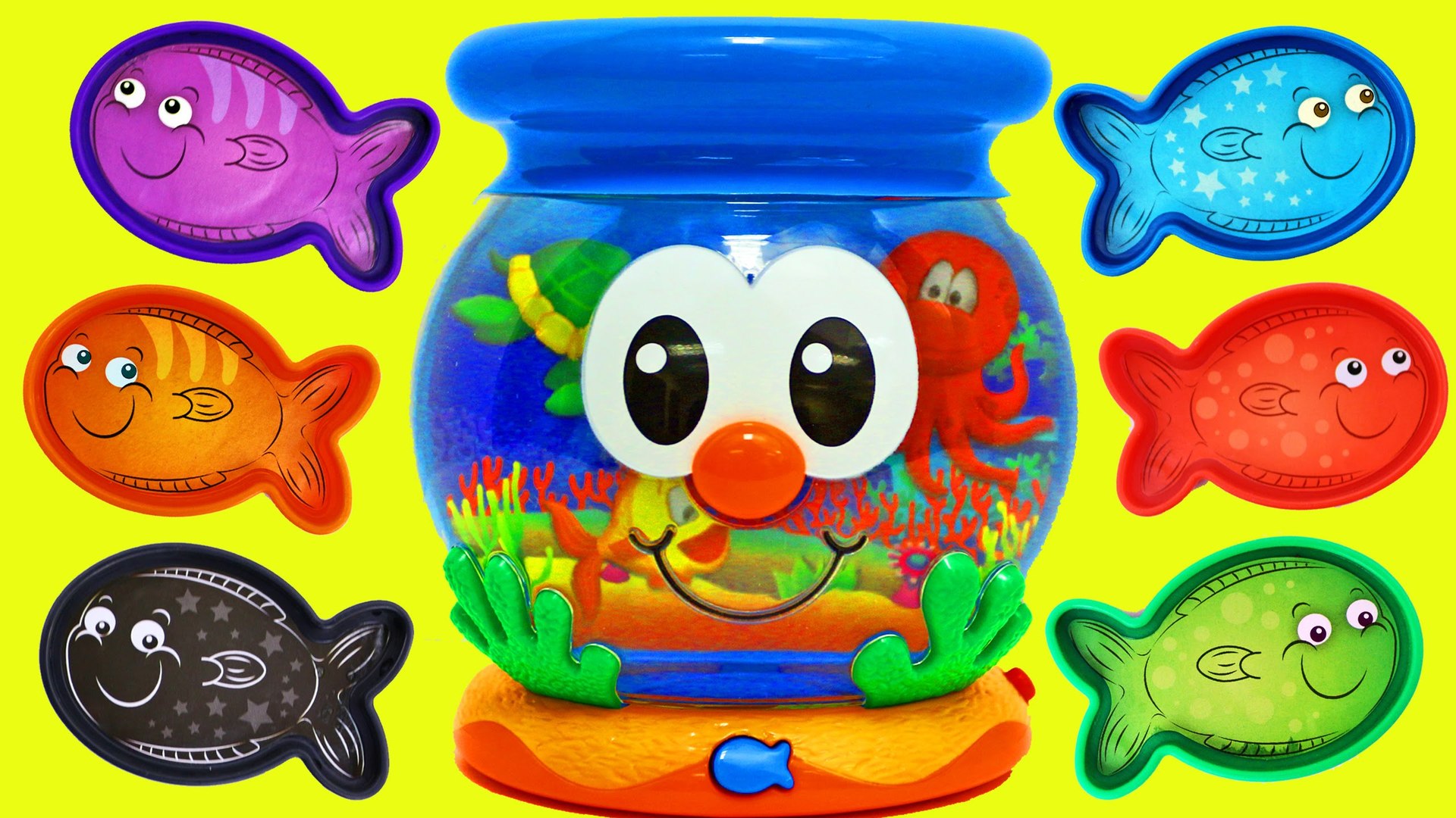 LEARN COLORS Fun Fish Bowl Surprise Toys ❤ Preschool & Toddler