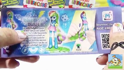 Kinder Surprise Eggs Rainbow Dash✔✔ Egg Surprise My Little Pony Friendship is Magic Equestria Girls (FULL HD)