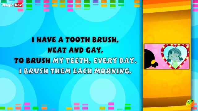 My Tooth Brush Lyrical Video | English Nursery Rhymes Full Lyrics For Kids & Children
