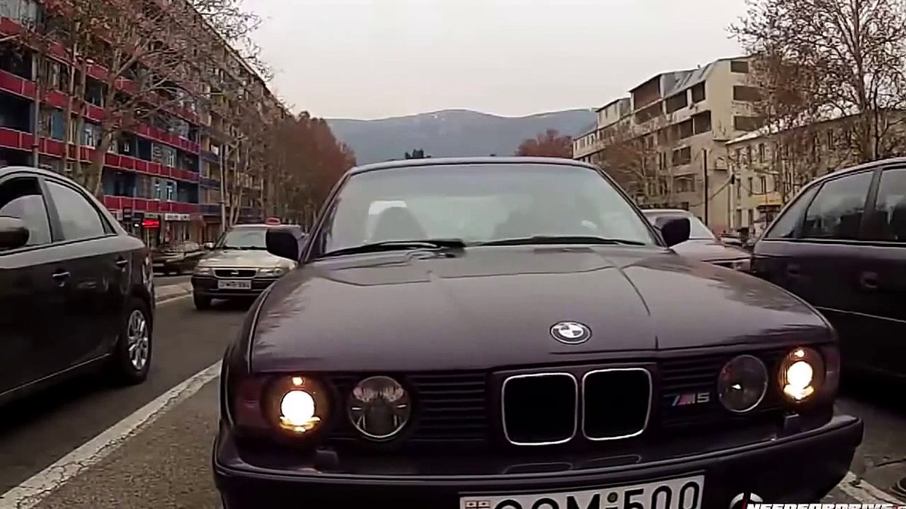 BMW E34 M5 Driving Drifting in TBILISI streets 720p by latest videos