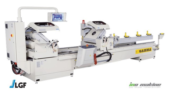 LGF Gamma Çift Kafa Alüminyum Profil Kesim Makinası