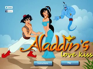 Мультик: Алладин любит принцессу Жасмин Поцелуи / Princess Jasmine loves Aladdin Kisses