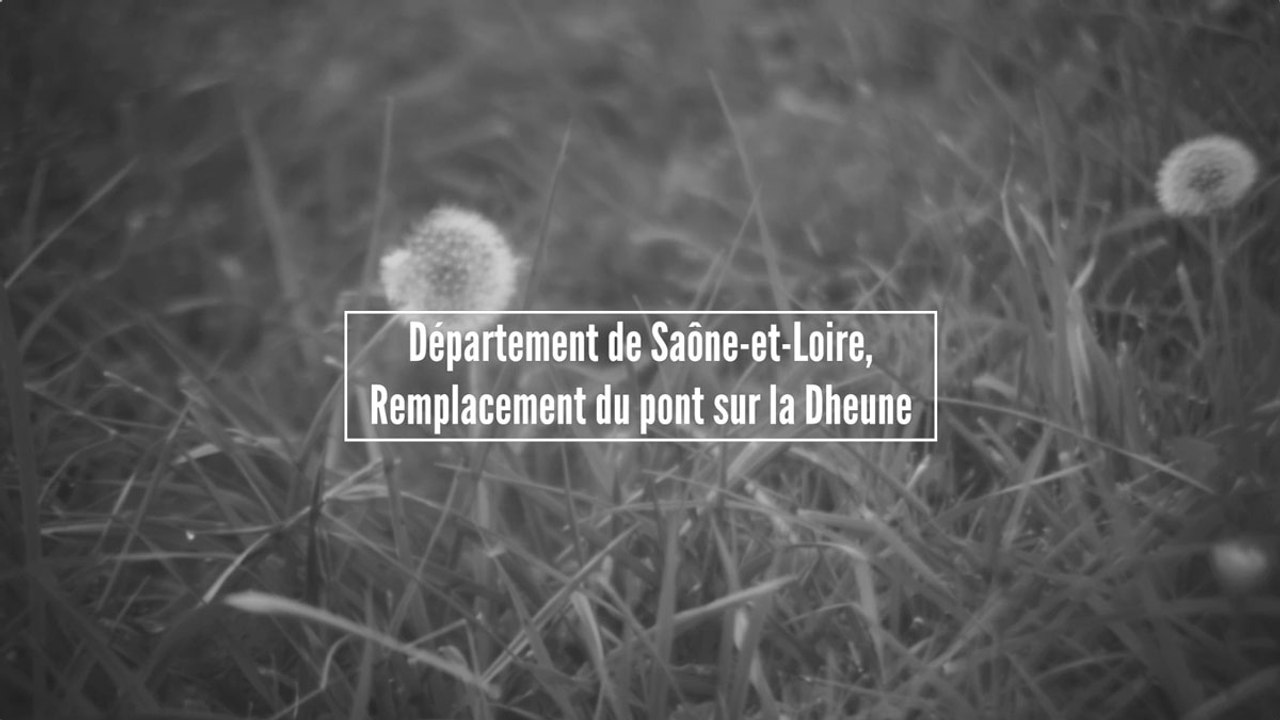 Remplacement du pont sur la Dheune