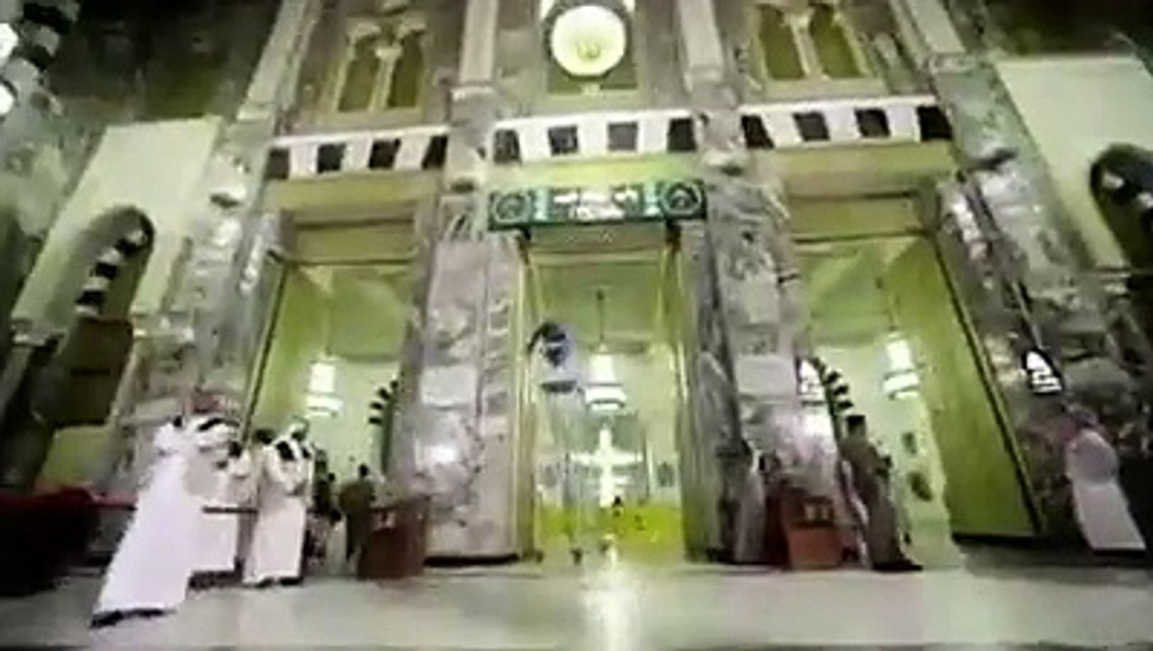 they clean Masjid Al Haram. Even if you don't understand Arabic, it's pretty cool to watch