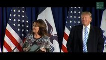 Sarah Palin déchaînée au meeting de Donald Trump