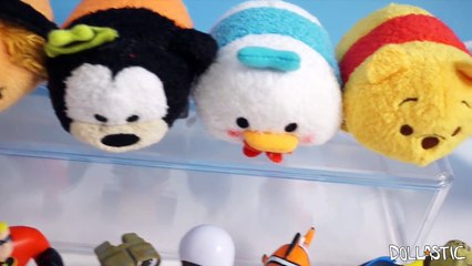 Disney / Pixar Adorable Tsum Tsums & 8 Mini Figures Set! - Wall-E, Finding Nemo, The Incre