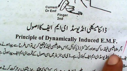 Principle of Dynamically Induced E.M.F