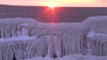 11: Waves form ice sculptures form on Lake Erie shore in Cleveland