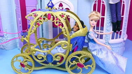 DISNEY PRINCESS CASTLE DOLLHOUSE New Storytime Princess Doll House + Frozen Elsa, Cinderel