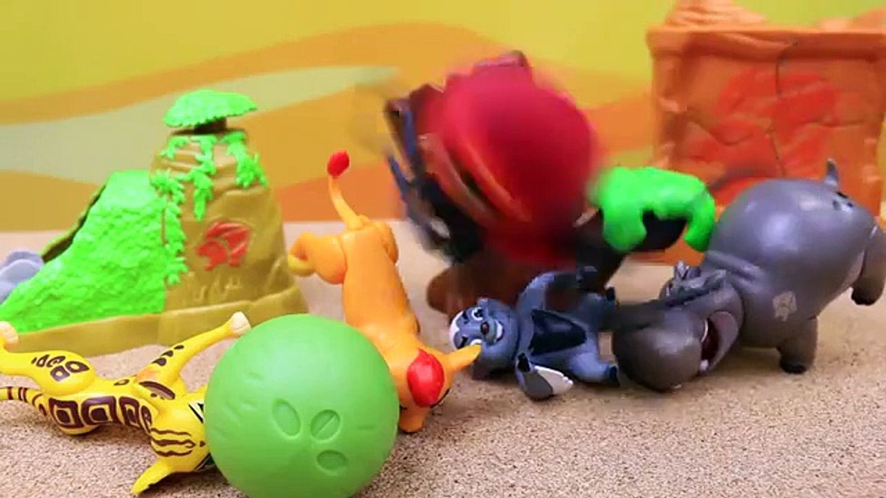 Lion Guard NEW Disney Junior Lion King Cartoon Show Toys Kion & Bunga Fight a SPIDER Story (FULL HD)