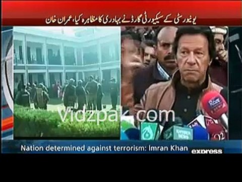 Imran khan media Talk at Charsadda university bacha khan