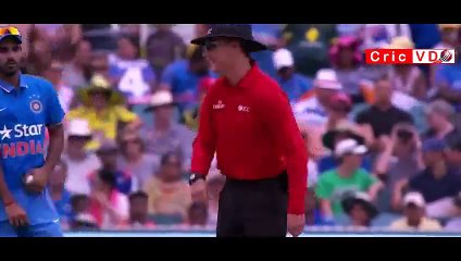 Ball hits the bowler, umpire and then stumps