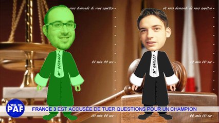 JULIEN LEPERS VIRÉ DE QUESTIONS POUR UN CHAMPION - L'ŒIL DU PAF