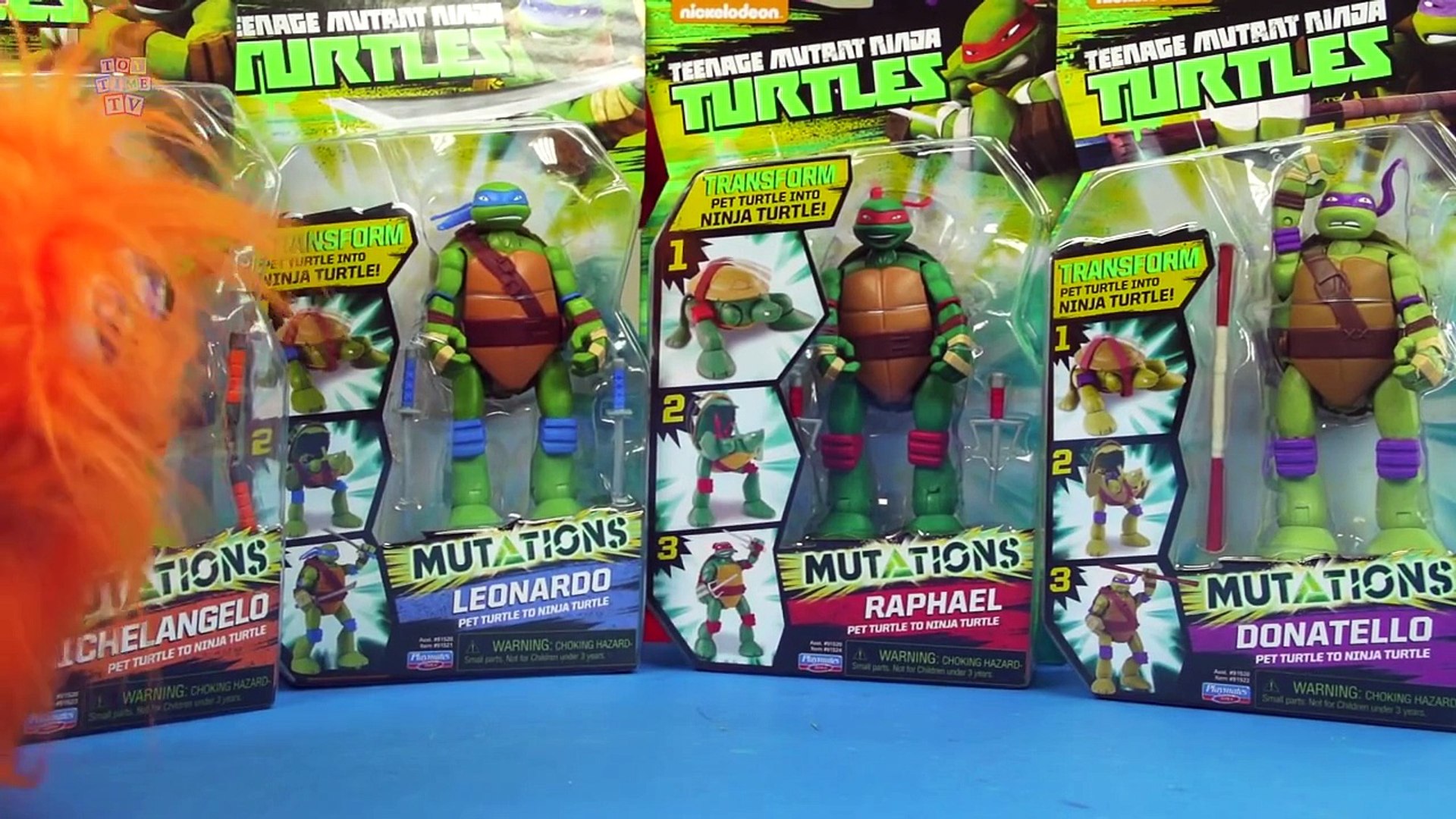 ⁣Teenage Mutant Ninja Turtles MUTATIONS Toys Transforming Pet Turtle To Ninja Turtle