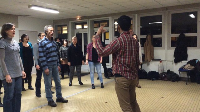 Répétition avant le concert de Gospel Rhapsody samedi 23 janvier à Nantes