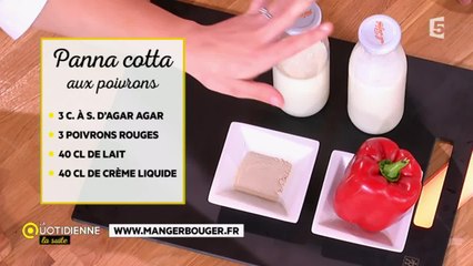 Recette du jour : panna cotta aux poivrons