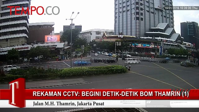 Rekaman CCTV: Begini Detik-Detik Bom Thamrin (1)