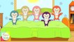 Five Little Monkeys Jumping On The Bed Nursery Rhyme | Kids Animation Rhymes Song