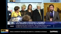 Pamela Anderson provoque une émeute à l'Assemblée nationale (vidéo)