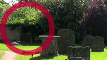 Ghost caught on tape Lacock England in creepy old cemetery 8 21 2009