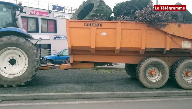 Saint-Brieuc. La RN12 bloquée