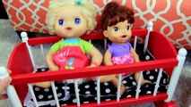 Baby Alive FURNITURE With Doll Bed KidKraft High Chair & Crib + Lucy Eats Baby Food Diaper