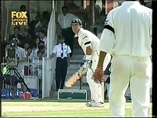 Ponting smashed in the face, no helmet, watch his reaction!.Rare cricket video