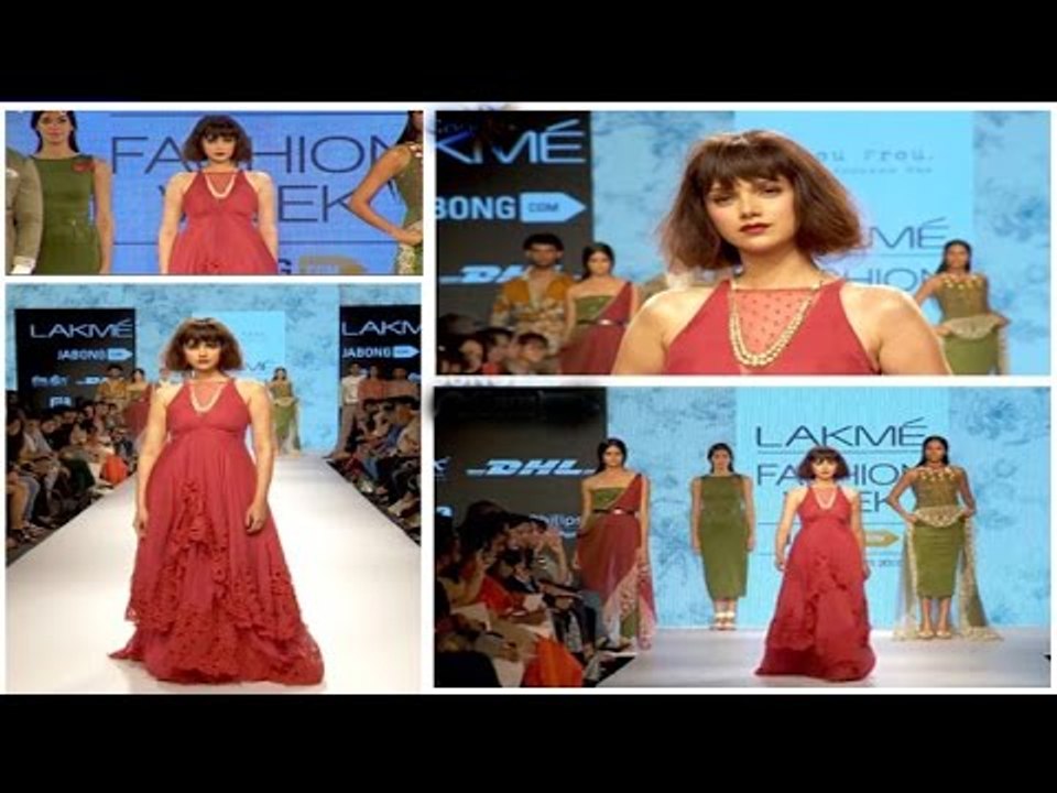 Aditi Rao Hydari Walks The Ramp As Showstopper Of LFW Summer Resort 2015