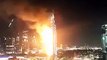 Fire at The Address hotel, Downtown Dubai, just two hours before the New Year...-