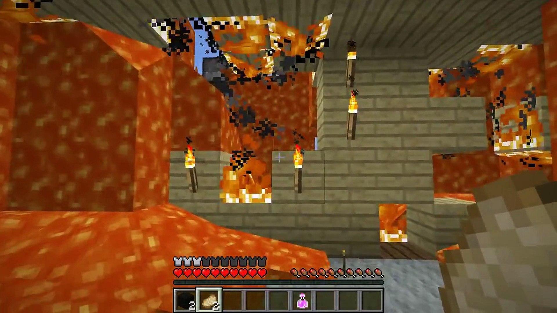 ⁣Minecraft: BURNING GAMINGWITHJEN\'S HOUSE (LAVA INSIDE JEN\'S HOME!) Mini-Game