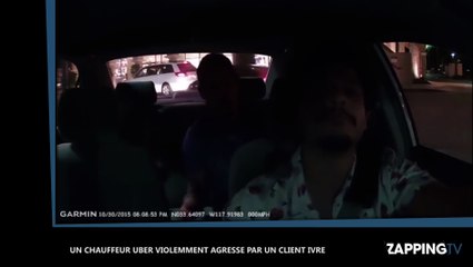 Un chauffeur Uber agressé et frappé par un client ivre, les images chocs (vidéo)